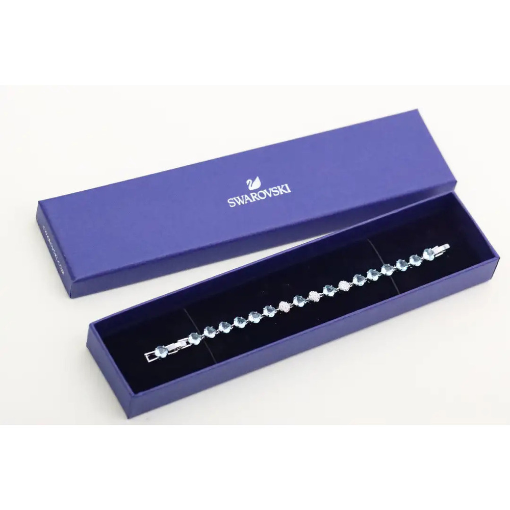 Swarovski Blue Crystal Clasp Bracelet